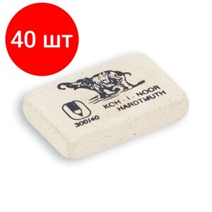 Комплект 40 штук, Ластик KOH-I-NOOR 300/40 каучуковый Чехия