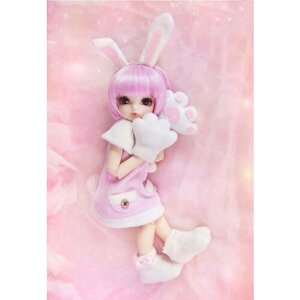 Комплект Одежды Angel Studio 1/6 Tencent baby’s dress (Розовый Зайка для кукол Энжел Студио 26 см)