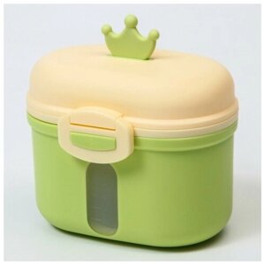 Контейнер для хранения детского питания «Корона», 240 гр, цвет зеленый