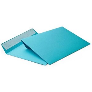 Конверт из цветной бумаги С6 (114*162) голубой - 100 шт.