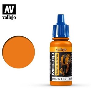 Краска для сборных моделей Vallejo серии Mecha Weathering - Light Rust Wash 69505 (17 мл)