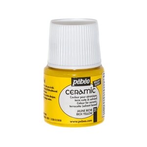 Краски Pebeo Ceramic Насыщенный Желтый 025021 1 цв. (45 мл.)