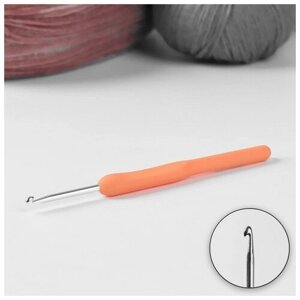Крючок для вязания, с пластиковой ручкой, d - 3,5 мм, 14 см, цвет микс 4 шт