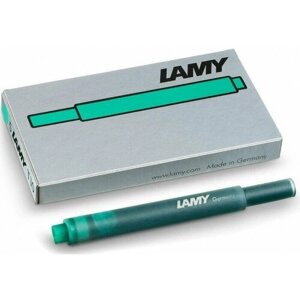 Lamy T 10 Tur Картридж с синими чернилами для перьевых ручкек t10, turquois, lamy