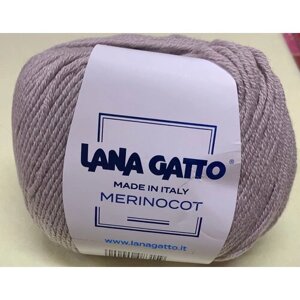 Lana Gatto merinocot 53% мериносовая шерсть 47% хлопок;50гр125м (1 моток)