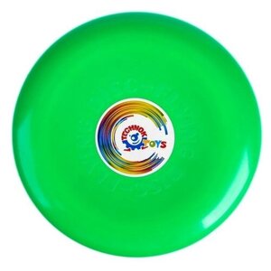 Летающая тарелка, 23 23 2,7 см, цвет зелёный + мел в подарок