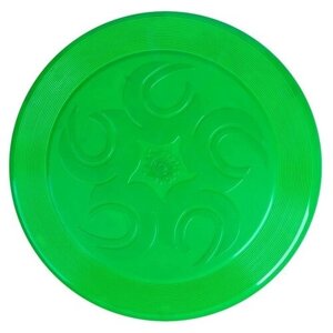 Летающая тарелка, 24 24 2,5 см, цвет зелёный + мел в подарок