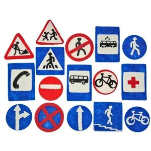 Liplip Набор дидактический «Дорожные знаки», 11 деталей