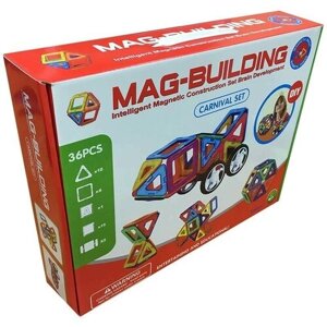МагнMag-Building Детский Развивающий Конструктор Mag-Building 36 Деталей, конструктор для детей