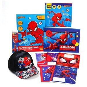 MARVEL Подарочный набор для выпускника детского сада, 10 предметов, Человек-паук