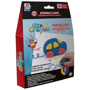 Масса для лепки 1 TOY Clay Crayon Машинка 3 цвета по 30 г (Т19008) 3 цв.