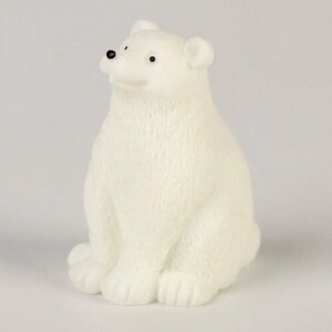 Миниатюра кукольная «Белый медведь», набор 3 шт, размер 1 шт. 2 2 3 см