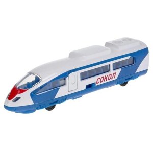 Модель Скоростной поезд Сокол 19 см металл инерция (свет, звук) Технопарк