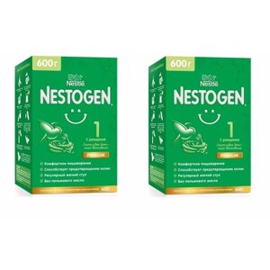 Молочная смесь Nestle Nestogen Premium 1, с рождения, для регулярного мягкого стула, 600 г 2 упаковки