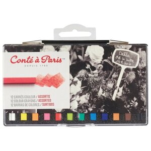 Набор цветных мелков Conte a Paris, 12шт, пласт. коробка
