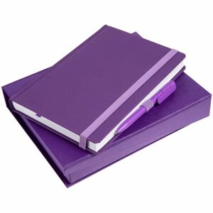 Набор Favor, фиолетовый, 23х18,5х4 см, искусственная кожа; картон; пластик