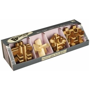 Набор головоломок Professor Puzzle Bamboozlers - Set of 4 (BZ1060) 4 шт. коричневый