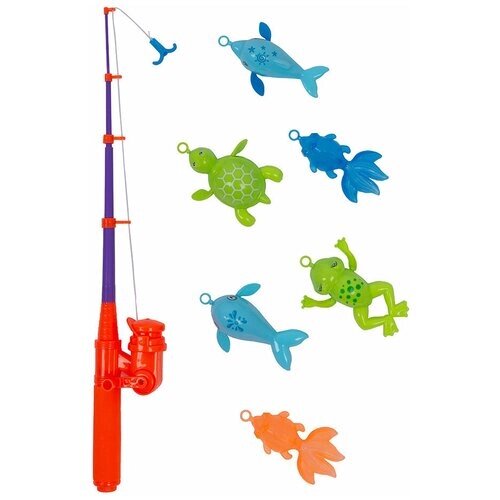 Набор игрушек для купания / Игровой набор детская магнитная рыбалка / Игрушка для ванны