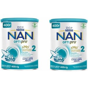 Nan 2 optipro смесь сухая для детей с 6 мес 400 гр/2 уп