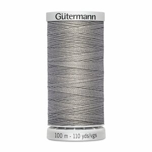 Нить Gutermann Extra Strong 40/100 м суперкрепкая, 100% полиэстер, цвет 40 пепельно-серый