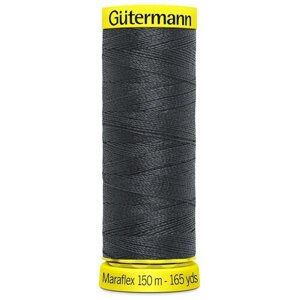 Нить Gutermann Maraflex 120 для эластичных, трикотажных материалов, 150 м, 100% ПБТ, 5 шт (036 серый)