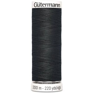 Нить Gutermann Sew-all 748277 для всех материалов, 200 м, 100% полиэстер (542 тёмно-серый), 5 шт