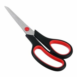 Ножницы Скисорс 9 канцелярские 10,5", 21, см, цвет чёрный с красным.
