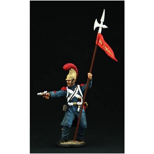Оловянный солдатик SDS: Франция Наполеона. Линейная пехота 1813 г. Унтер-офицер эскорта орла