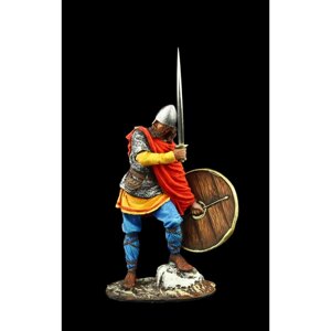 Оловянный солдатик SDS: Викинг с мечом и щитом, IX в.