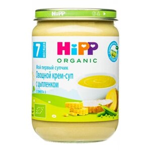 Органический овощной крем-суп с цыпленком 190гр/1шт