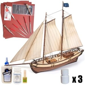 Парусник Polaris, сборная модель корабля OcCre (Испания), М. 1:50, подарочный набор для сборки + инструменты + краски, клей и лак