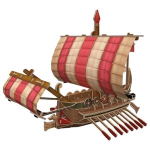 Пазлы деревянные 3D "Корабли. Римский военный корабль", 23,4х19,8х22,9см, 8+