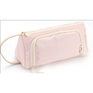Пенал-сумка школьный с ручкой для девочек и мальчиков, цвет розовый