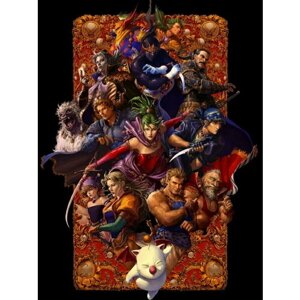 Плакат, постер на бумаге Final Fantasy/игровые/игра/компьютерные герои персонажи. Размер 21 х 30 см