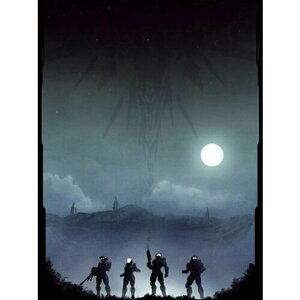 Плакат, постер на бумаге Halo/игровые/игра/компьютерные герои персонажи. Размер 21 на 30 см