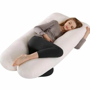 Подушка для беременных со съемной наволочкой, подушки для кормления в форме Подковы, 130х70 см