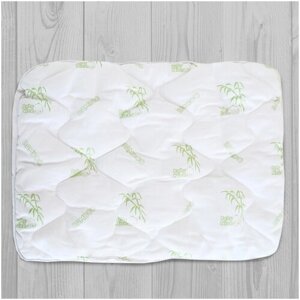 Подушка для новорожденных 40х60см хлопок-100% наполнитель-Бамбуковое волокно, подушка детская в кроватку, коляску, для сна