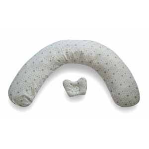 Подушка Мастерская снов для беременных V-210 MAXI материал наволочки хлопок + подушечка для малыша Белый звездопад
