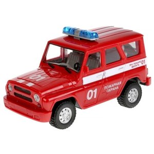 Пожарный автомобиль Play Smart УАЗ Пожарная охрана (9076-E) 1:24, 22 см, красный