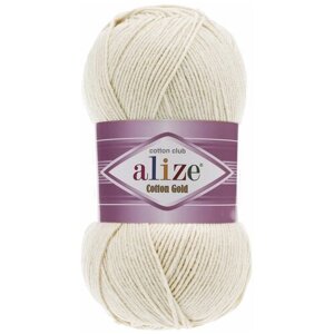 Пряжа Alize Cotton Gold -5 шт, каменный (599), 330 м/100 г, 55% хлопок, 45% акрил (Ализе Коттон Голд)