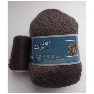 Пряжа "Mink wool" 90% пух норки,10% полиамид 350м/50гр + нитки (050)