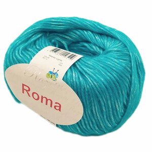 Пряжа Rozetti ROMA 50% Акрил, 50% Полиамид, 50гр/145м,201-14 Бирюзовый) 1 упаковка (10 мотков)