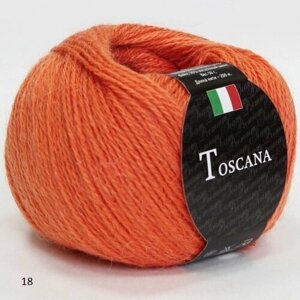 Пряжа Seam Toscana Сеам Тоскана 18, 65% альпака суперфайн 35% вискозный шёлк, 50 г, 200 м, 1 моток.