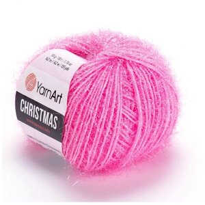 Пряжа YarnArt Christmas (ЯрнАрт Крисмас) 5 мотков цвет 08, Розовый, 100% полиамид, 50 г 142 м
