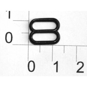 Пряжка регулятор для бюстгальтера Пластик 1008S черный ш. 10мм (уп. 50 шт. Proknopka"