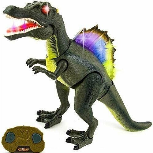 Радиоуправляемый динозавр - Спинозавр (31 см, зеленый, свет, звук) - RUI-9986-GREEN (RUI-9986-GREEN)