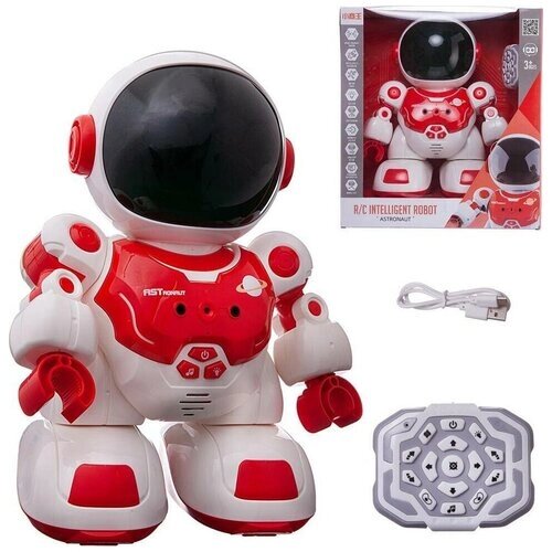 Робот Junfa Toys астронавт, с пультом управления, красный