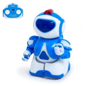 Робот радиоуправляемый «Минибот», световые эффекты, цвет синий