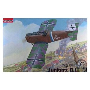 Roden Сборная модель Rod036 Немецкий истребитель-биплан Junkers D. I (Late), 1/72