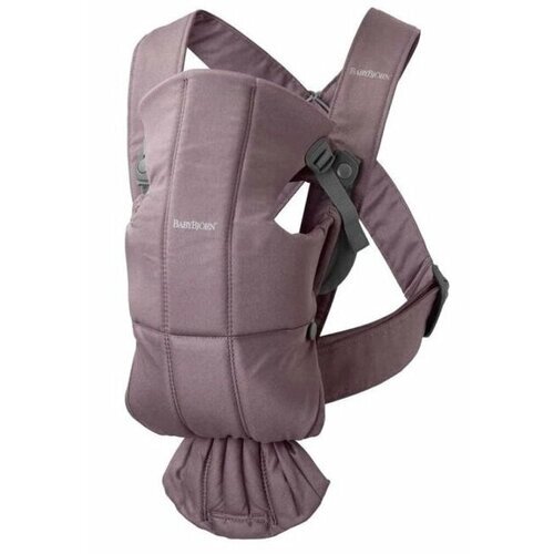 Рюкзак-Кенгуру для новорожденных BabyBjorn Mini Cotton dark purple 0210.34